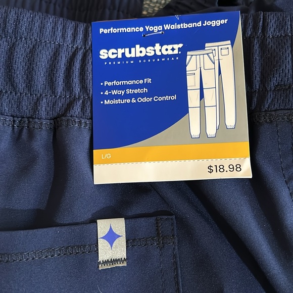 Scrubstar performance, yoga, waistband, jogger size large NWT - Picture 2 of 7